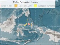 Gempa M 7,6 Guncang Sulut, Peringatan Tsunami Hingga 1000 Km