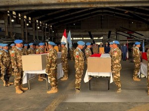 Video: UNIFIL Gelar Upacara Penghormatan untuk 3 Prajurit TNI Gugur di Lebanon
