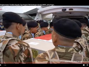 Jenazah 3 Prajurit TNI Gugur di Lebanon Tiba di Indonesia