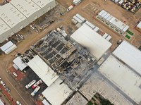 Potret Udara Depot Minyak Hangus Terbakar Diserang Drone Iran