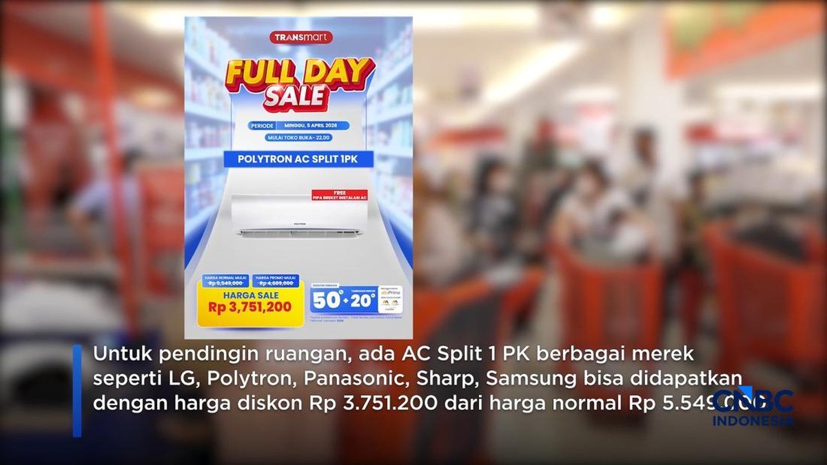 Video: Menarik! Ada Diskon AC di Transmart