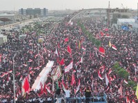 Potret Ribuan Warga Irak Demo Protes Trump, Sebut Biang Kekacauan Arab