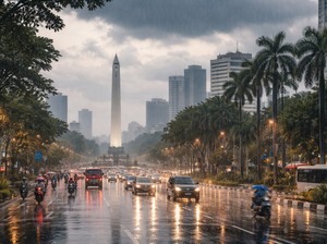 Hujan Ringan hingga Lebat Masih Berpotensi di Surabaya Raya