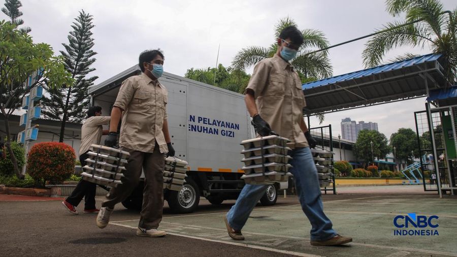 Makan Bergizi Gratis (MBG). (CNBC Indonesia/Fiasal Rahman)