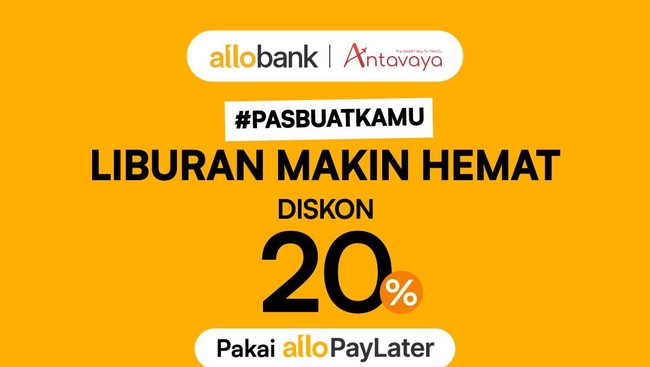 Tiket ke Luar Negeri Diskon 20% Pakai Allo Paylater