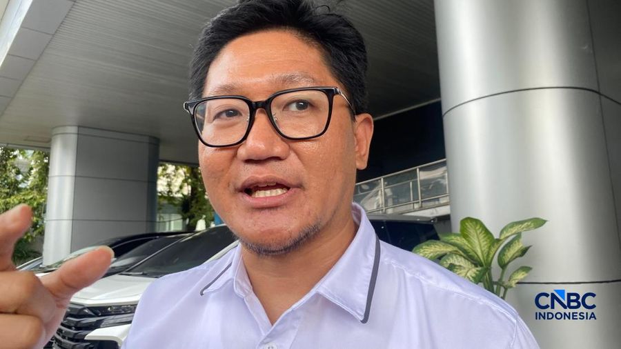 Direktur Pengembangan Ekosistem Digital Direktorat Jenderal Ekosistem Digital Sonny Hendra Sudaryana saat ditemui di Jakarta, Senin (6/4/2026). (CNBC Indonesia/Novina Putri Bestari)