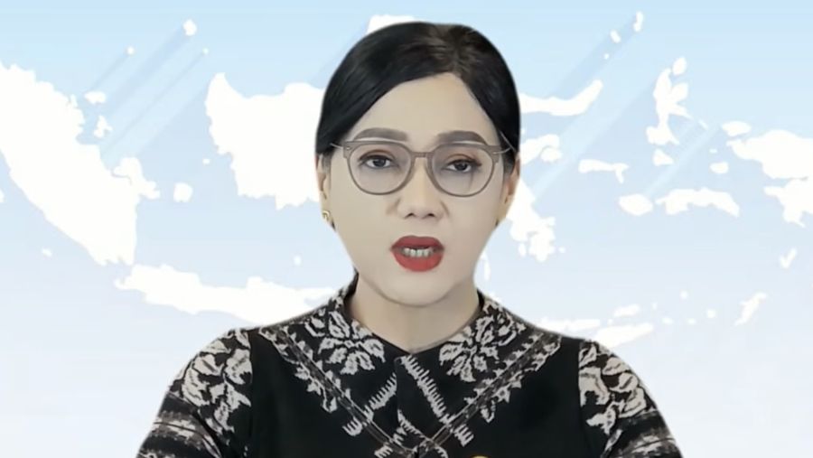 Ketua Dewan Komisioner OJK, Friderica Widyasari Dewi saat Konferensi Pers Asesmen Sektor Jasa Keuangan dan Kebijakan OJK Hasil RDKB Maret 2026. (YouTube/Otoritas Jasa Keuangan)