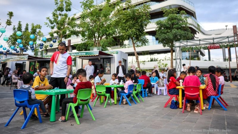 Libur Paskah di IKN ramai 59 ribu pengunjung, diwarnai penanaman pohon dan wisata ekologis untuk dukung konsep kota hutan. (Dok. Humas Otorita IKN)