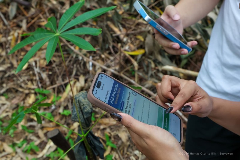 Libur Paskah di IKN ramai 59 ribu pengunjung, diwarnai penanaman pohon dan wisata ekologis untuk dukung konsep kota hutan. (Dok. Humas Otorita IKN)