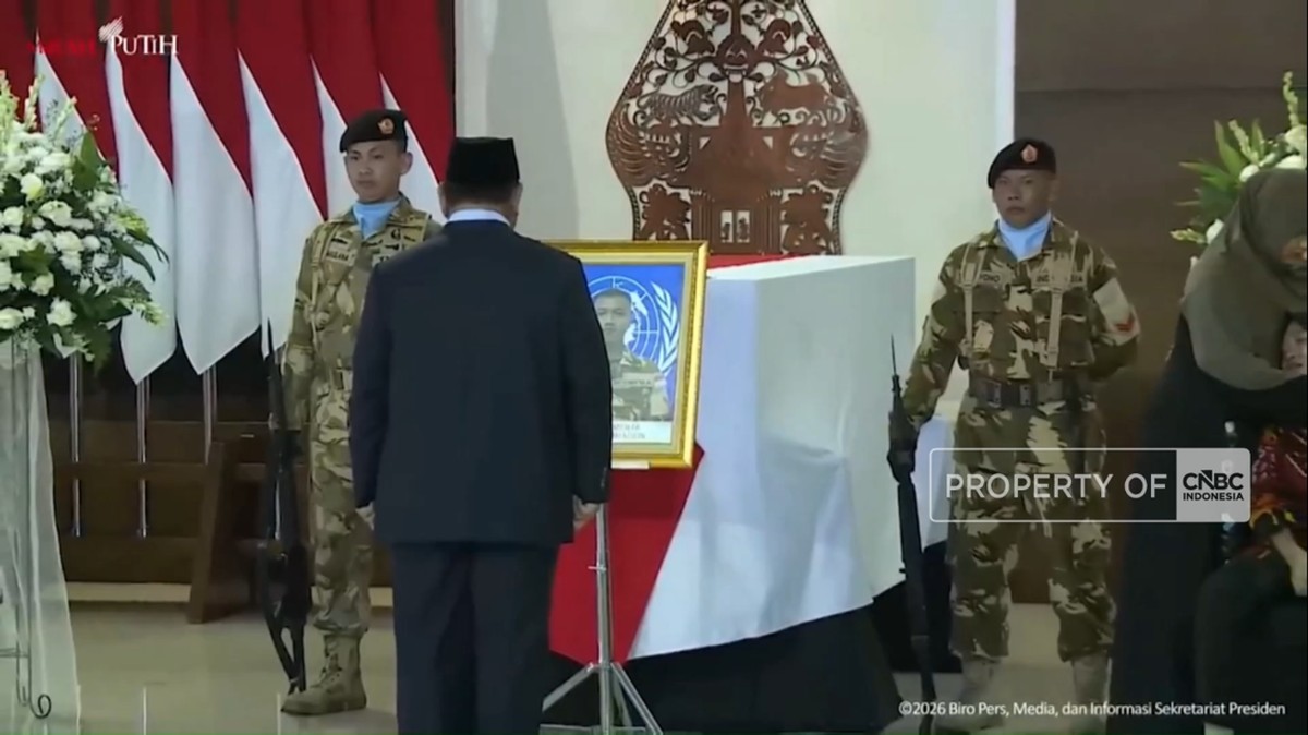 Video: Prabowo Beri Penghormatan 3 Prajurit TNI UNIFIL yang Gugur