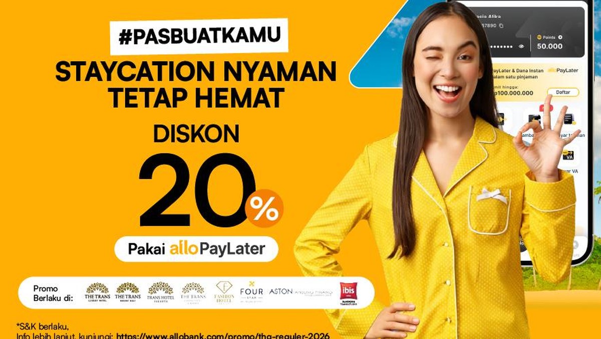 Staycation Nyaman di Trans Hotel Bisa Hemat 20% Pakai Allo Paylater