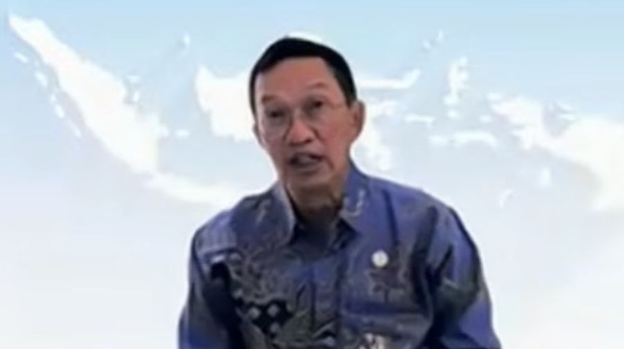 Wakil Ketua Dewan Komisioner OJK, Hernawan Bekti Sasongko saat Konferensi Pers Asesmen Sektor Jasa Keuangan dan Kebijakan OJK Hasil RDKB Maret 2026. (YouTube/Otoritas Jasa Keuangan)