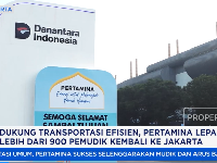Top! Pertamina Lepas Lebih dari 900 Pemudik Kembali ke Jakarta