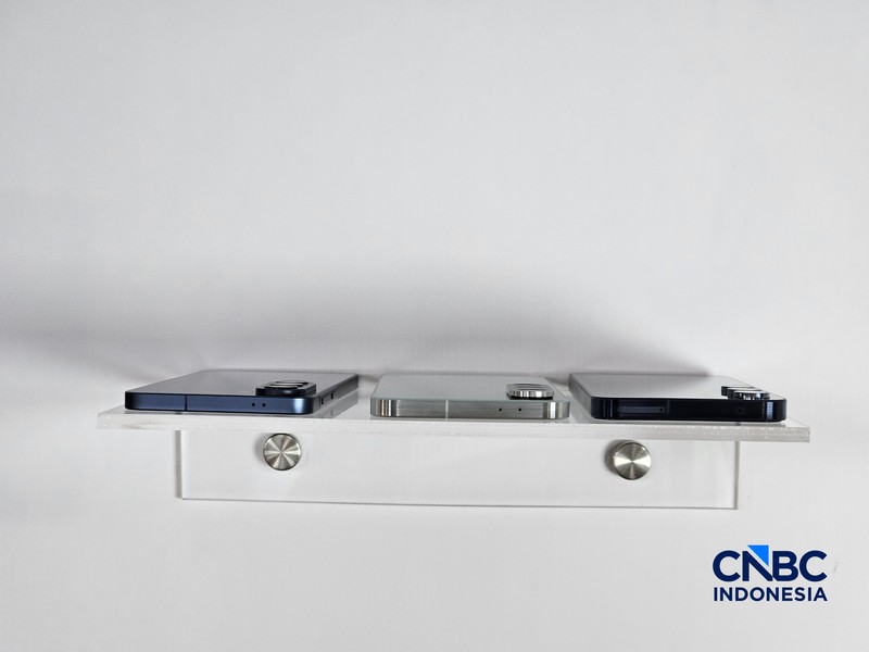 Samsung Galaxy A57. (CNBC Indonesia/Intan Rakhmayanti)