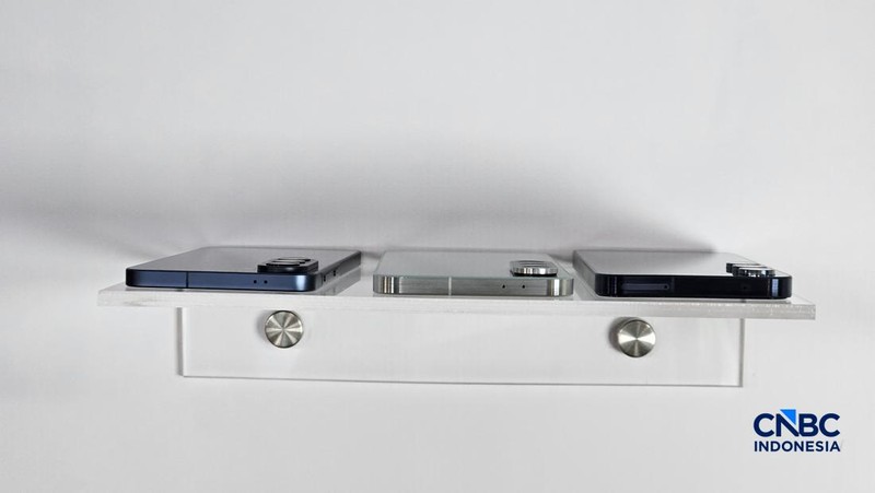 Samsung Galaxy A57. (CNBC Indonesia/Intan Rakhmayanti)