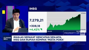Video: Iran-AS Gencatan Senjata, IHSG "Pesta Pora" Menguat Hingga 4,4%