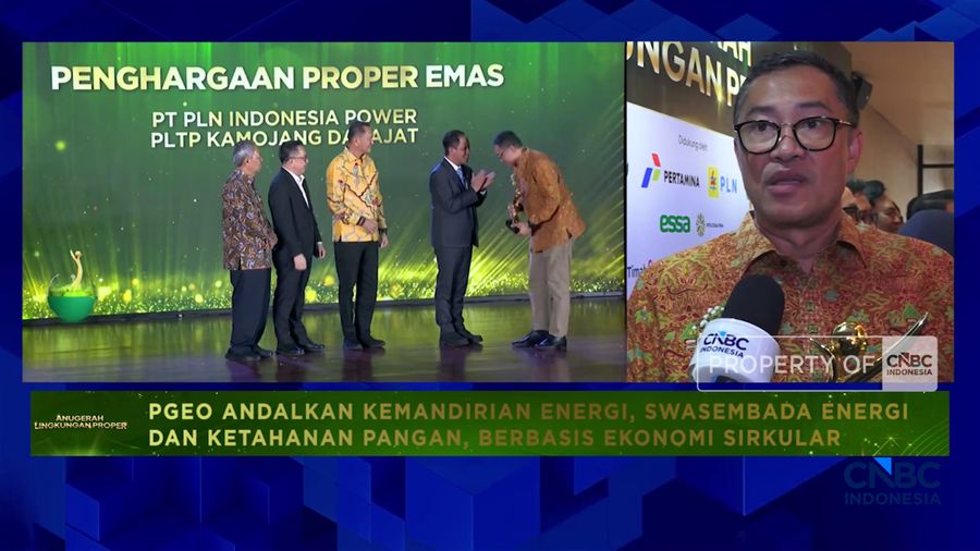Berkat Efiisiensi Energi  Penurunan Emisi, PGEO Kembali Gaet Proper Emas