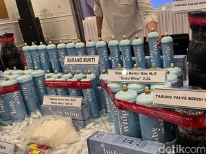 BPOM Temukan Peredaran Gas Tawa di Jakbar, Baby Whip Banyak Diincar Gen Z