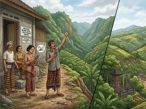 15 Wilayah di Karangasem Bali Masih Blank Spot, Warga Sulit Akses Sinyal