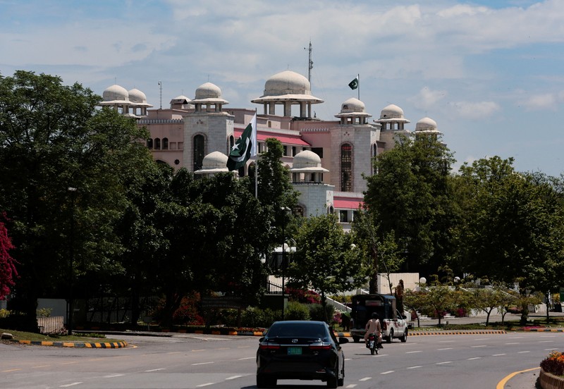 Islamabad memperketat keamanan, menyatakan libur dua hari menjelang pembicaraan AS-Iran, Kamis (9/4/2026). (REUTERS/Asim Hafeez)