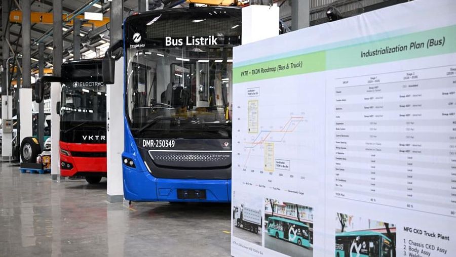 Presiden Prabowo Subianto meresmikan fasilitas perakitan kendaraan komersial listrik milik PT VKTR Sakti Industries di Kabupaten Magelang, Provinsi Jawa Tengah, Kamis, (9/4/2026). (Dok. Sekretariat Presiden)