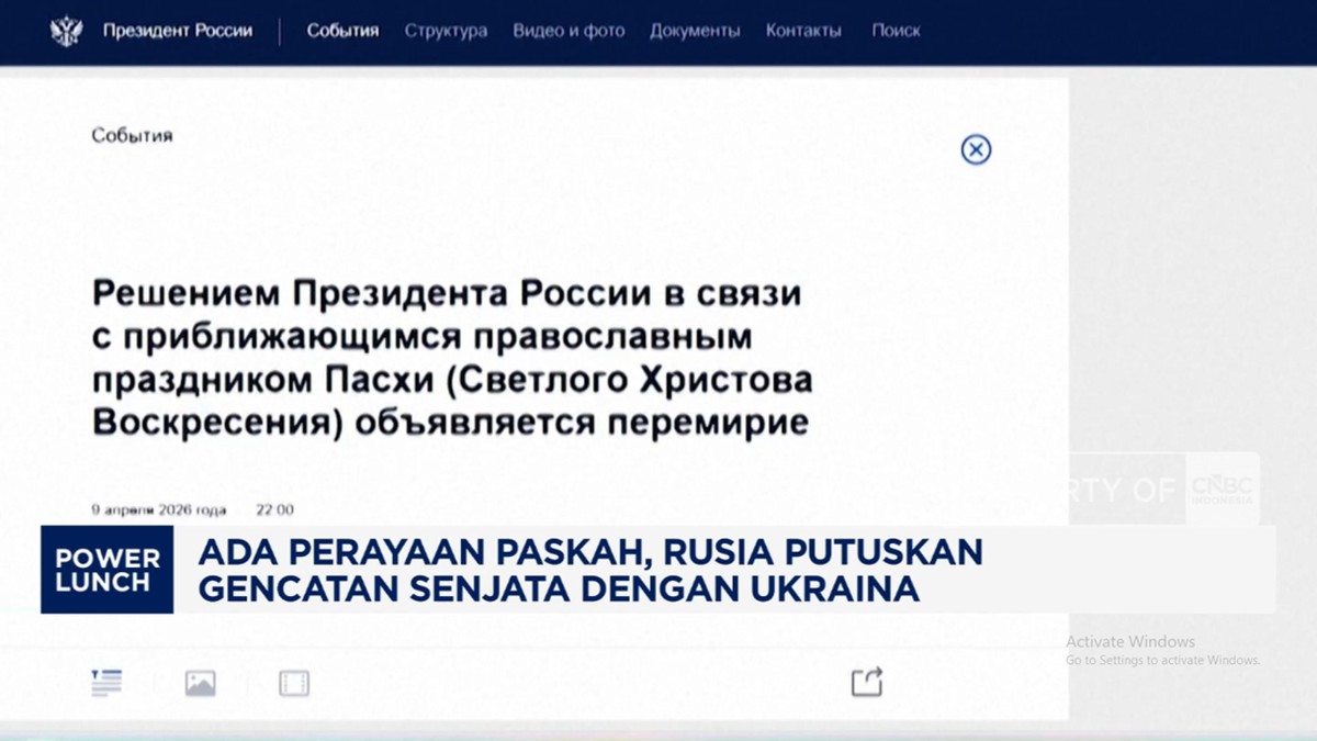 Video:Perayaan Paskah, Rusia Putuskan Gencatan Senjata Dengan Ukraina