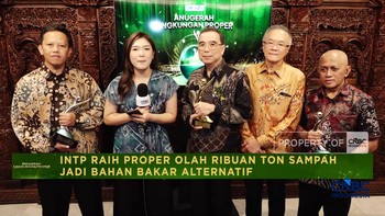 INTP Raih Proper Olah Ribuan Ton Sampah Jadi Bahan Bakar Alternatif