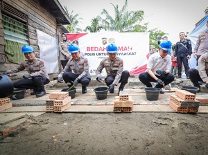Polda Sumsel Bedah 37 Rumah, Ada Renovasi Total hingga Perbaikan Sebagian