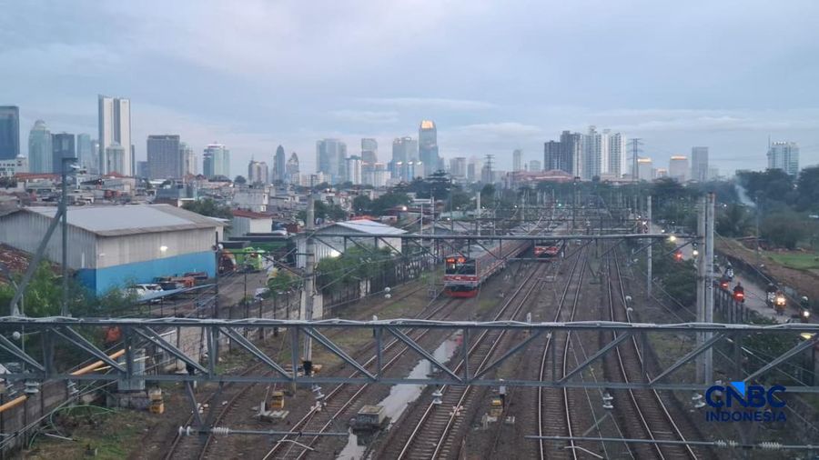 Lokasi tempat Hercules dan Menteri Maruarar Sirait adu argumen di Tanah Abang, Jakarta. (CNBC Indonesia/Chandra DwI)