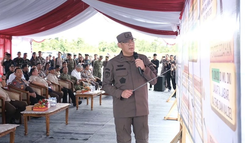 Penggerebekan tambang milik PT AKT Samin Tan. (Dok. satgaspkhofficial)