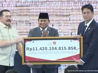Jaksa Agung Setor Rp11,4 T ke Negara, Prabowo: Ini Sebuah Kehormatan