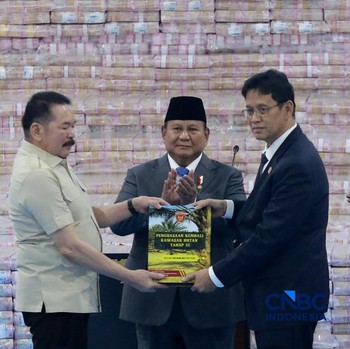 Detik-Detik Uang Rampasan 'Segunung' Rp11 T Diserahkan ke Negara