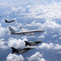 Momen Pesawat Prabowo Dikawal Jet Tempur F-16 & KAI T-50 Golden Eagle