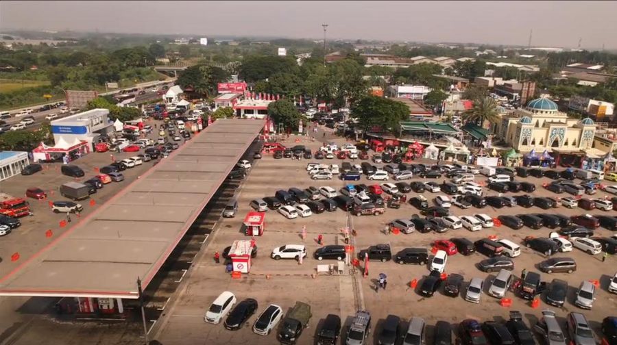 Rest Area KM 57, Kamis, 19 Maret 2026 Pukul 09.00. (Dok.Kemenhub)