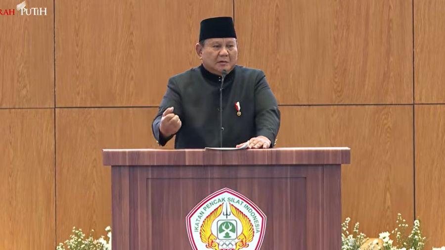 Presiden Prabowo Resmikan Pembukaan Munas XVI IPSI, Jakarta, 11 April 2026. (Tangkapan Layar Youtube)