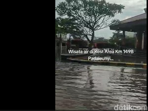 Viral Wisata Air di Rest Area KM 149 Padaleunyi, Jasamarga Turun Tangan