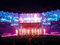 BTS tampil penuh energi di konser hari kedua BTS World Tour "ARIRANG" di Goyang Stadium pada Sabtu, April 2026. Foto: BIGHIT MUSIC