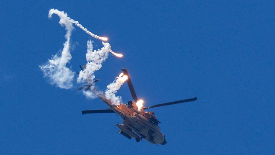 Smoke rises following an airstrike in Lebanon, as seen from Israeli side of the border, April 12, 2026. REUTERS/Amir Cohen