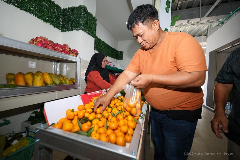 Pasar Segar Sepaku Sudah Dibuka, Alternatif Berbelanja di Kawasan IKN. (Humas Otorita Ibu Kota Nusantara)