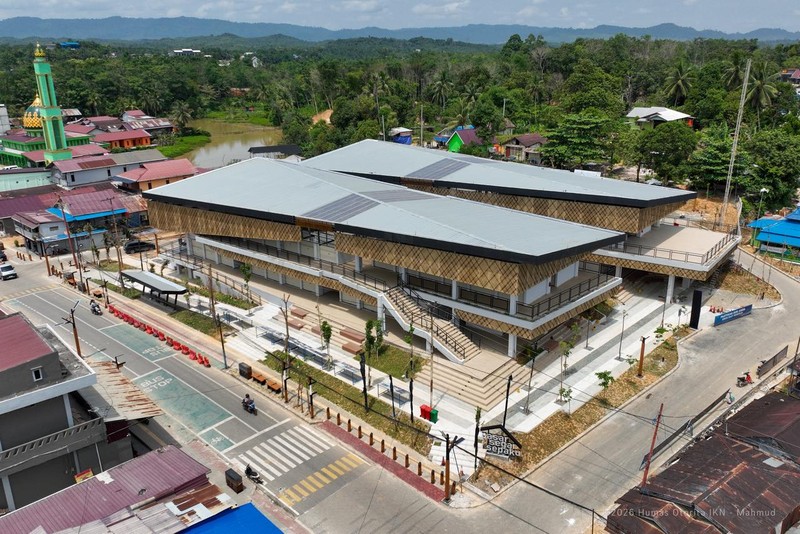 Pasar Segar Sepaku Sudah Dibuka, Alternatif Berbelanja di Kawasan IKN. (Humas Otorita Ibu Kota Nusantara)