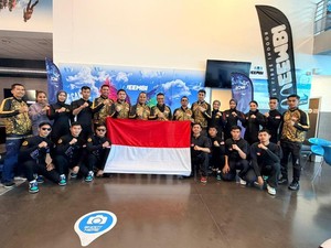 Brimob Polri Tembus 10 Besar Kejuaraan Dunia Indoor Skydiving di Prancis