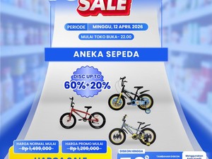 Serbu! Aneka Sepeda Diobral Murah di Transmart Full Day Sale