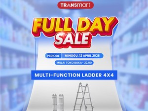 Cuma di Transmart Full Day Sale, Beli Tangga Multifungsi Jadi Semurah Ini