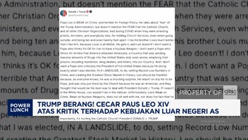 Video: Trump Berang! Cecar Paus Leo XIV Atas Kritik Pada Kebijakan AS