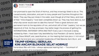 Video: Trump Kembali Berulah, Kini Ancam Blokade Selat Hormuz