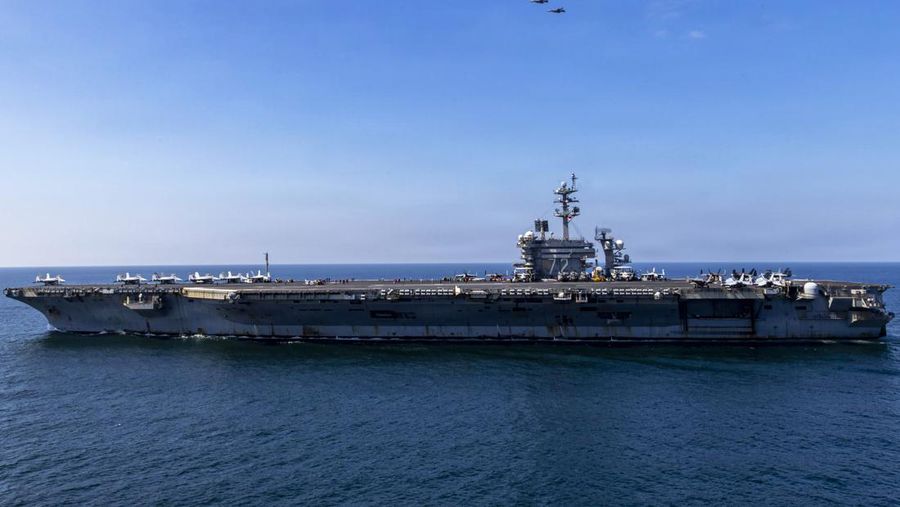 Nimitz-class aircraft carrier USS Abraham Lincoln (CVN 72) sails in support of Operation Epic Fury, March 3, 2026. (U.S. Navy photo)
