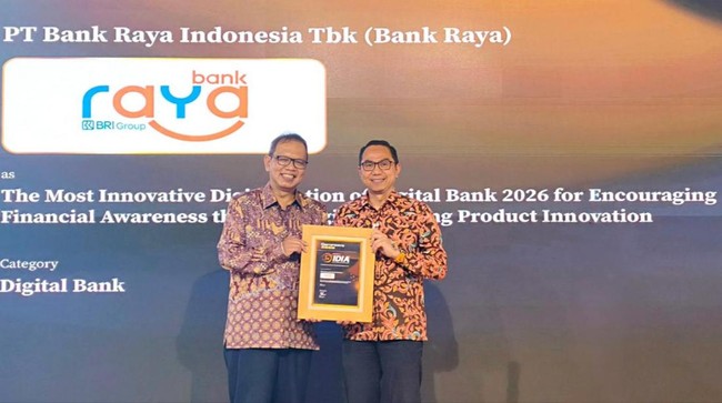 Dorong Inovasi Digital Perbankan, Bank Raya Sabet Penghargaan Ini