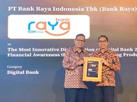Dorong Inovasi Digital Perbankan, Bank Raya Sabet Penghargaan Ini