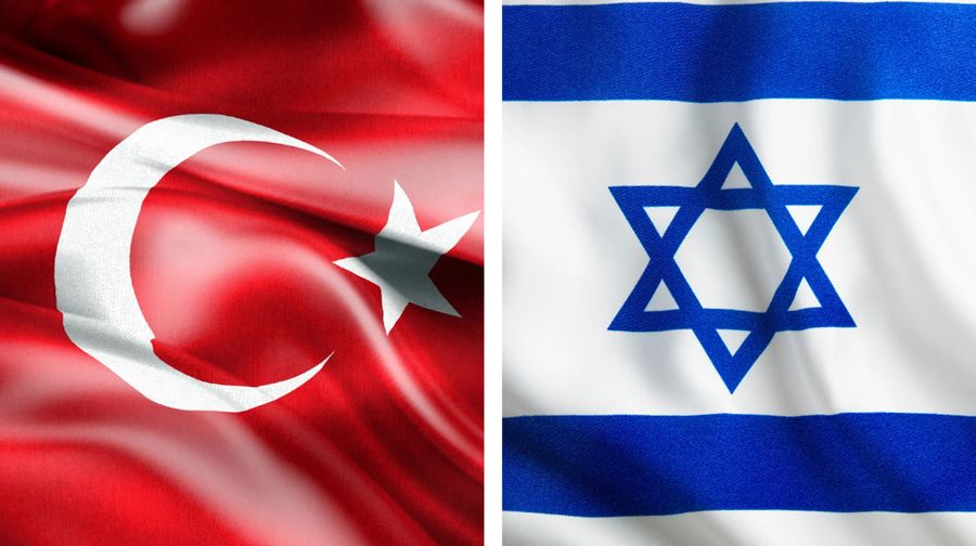 Bendera Turkey- Bendera Israel. (Ist)