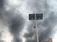 Gedung Parkir BYD Terbakar, Asap Hitam Mengepul